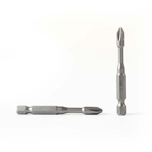 Superior Steel PH2 Single Phillips Head High Torque Power Screwdriver Bits - 2.5 Inch Long, PK 25 BP465-25PK - main